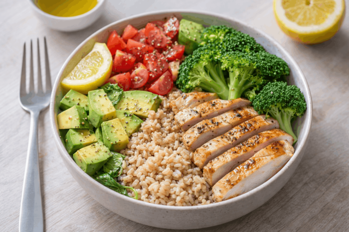 kyckling bowl recept